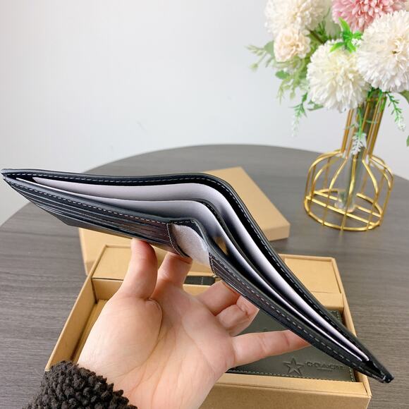 Coach CW350 Boxed 3 In 1 Wallet Gift Set With Star Print IN Black - Picture 4 of 6